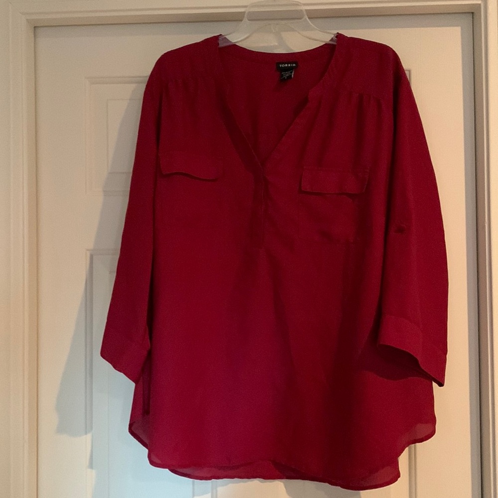 TORRID 100% polyester top.